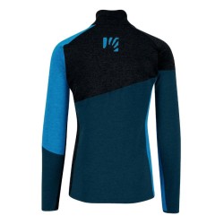 Varm trøye Karpos Federa Half-Zip Fleece Midnatt / Svart / Diva blå